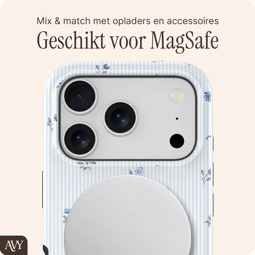 AVY Apple iPhone 17 Pro Hoesje MagSafe Back Cover Sky Blossom afbeelding 8