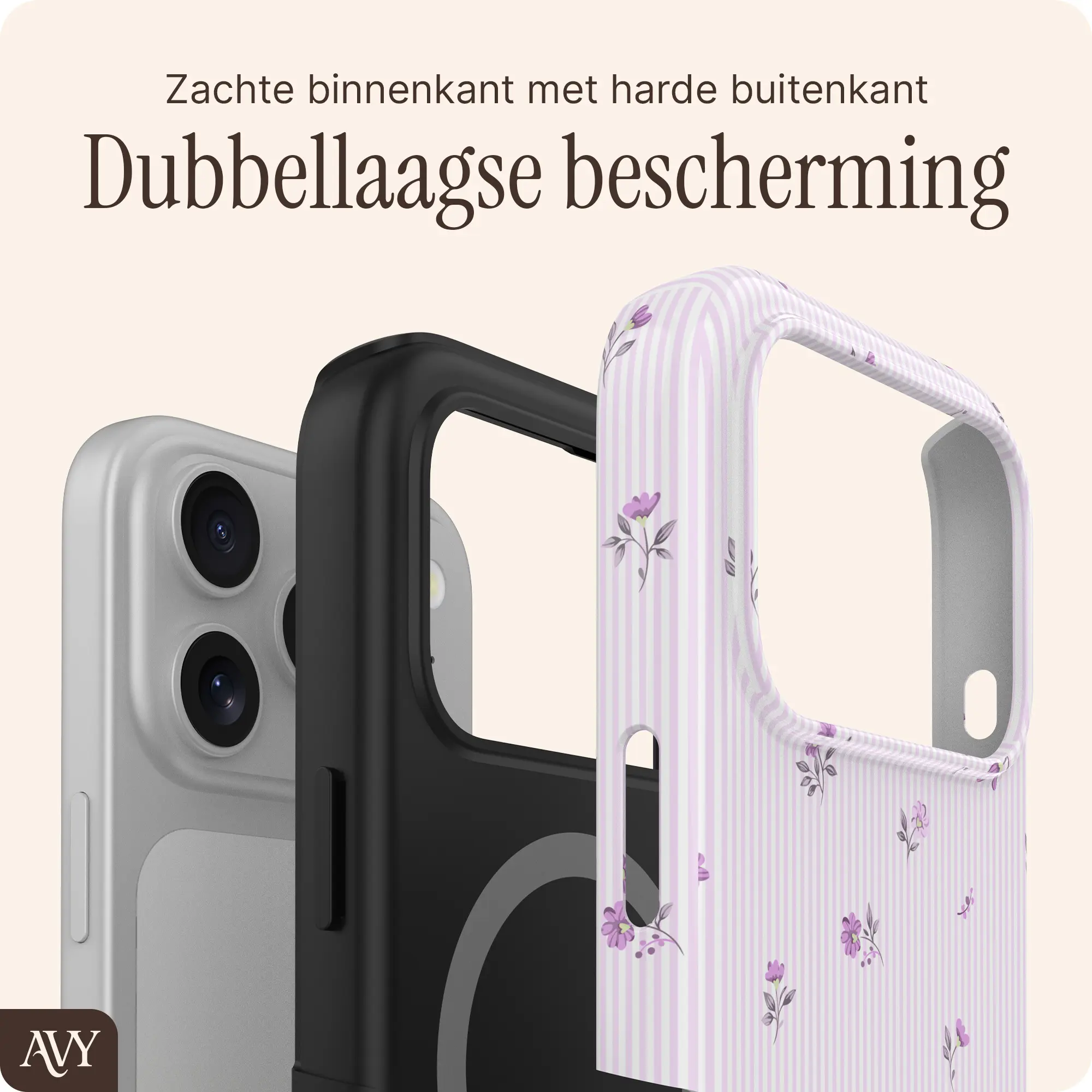 AVY Apple iPhone 17 Pro Hoesje MagSafe Back Cover Lila Dream afbeelding 6