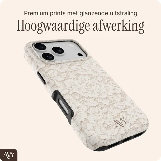 AVY Apple iPhone 17 Pro Hoesje MagSafe Back Cover Vintage Lace afbeelding 10