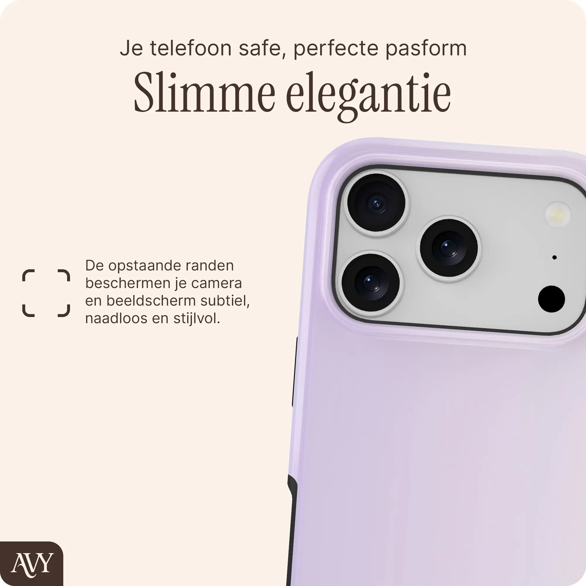 AVY Apple iPhone 17 Pro Hoesje MagSafe Back Cover Lavender Glow afbeelding 9