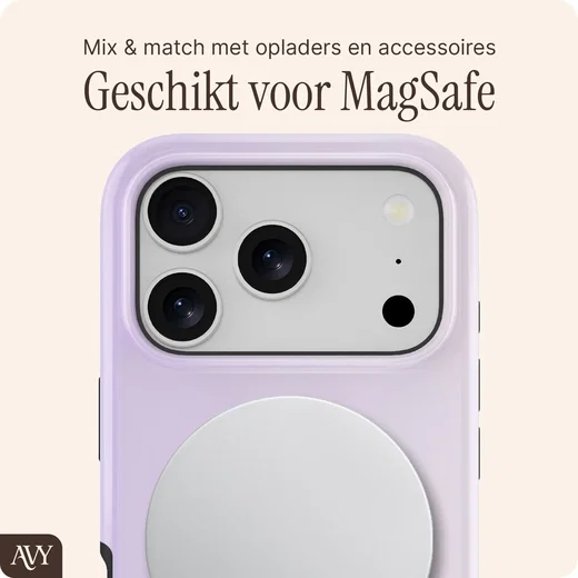 AVY Apple iPhone 17 Pro Hoesje MagSafe Back Cover Lavender Glow afbeelding 7