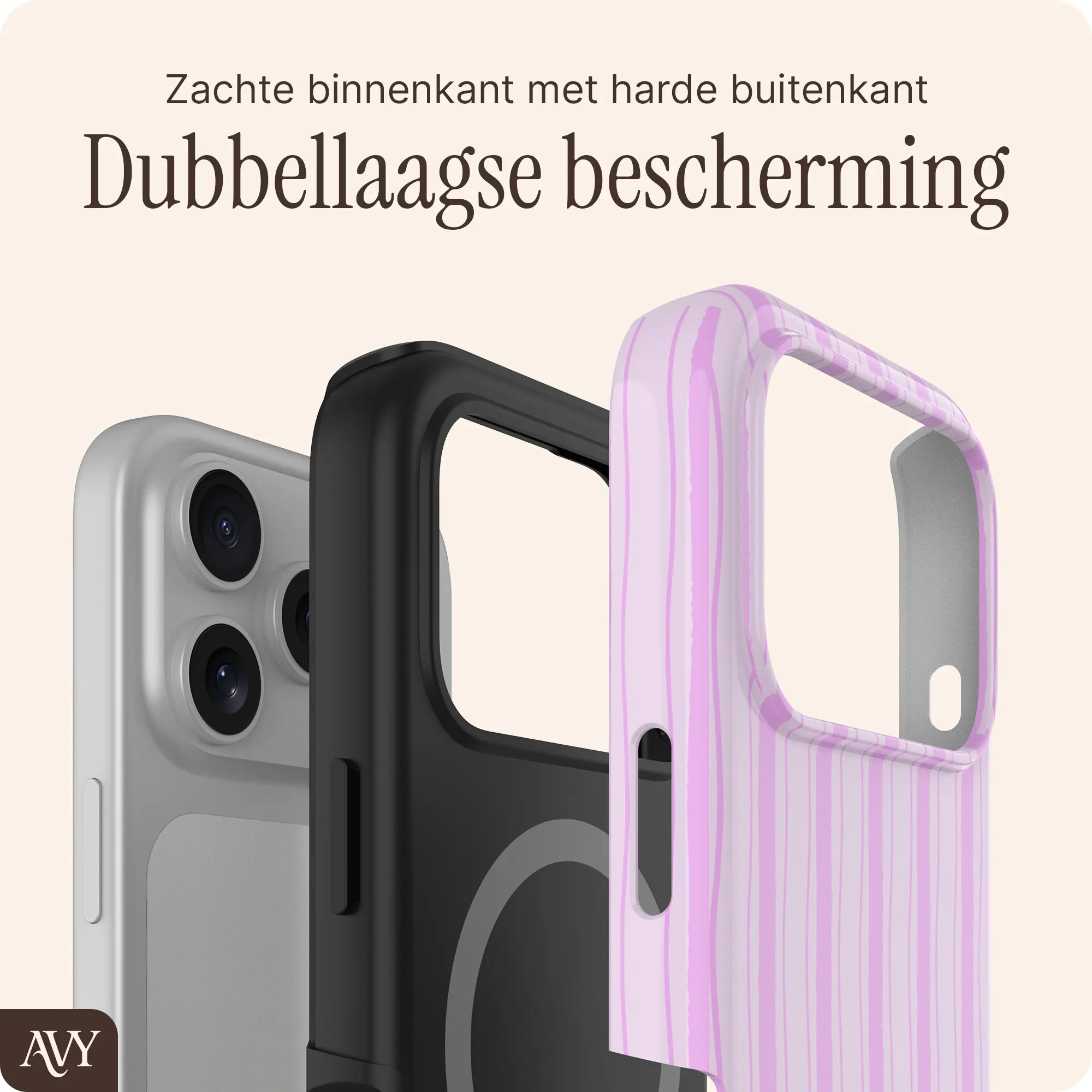 AVY Apple iPhone 17 Pro Max Hoesje MagSafe Back Cover Pink Horizon afbeelding 6