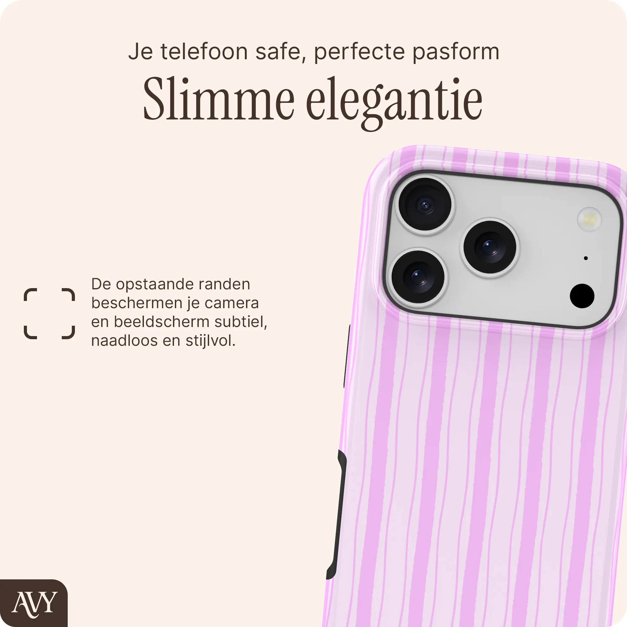 AVY Apple iPhone 17 Pro Max Hoesje MagSafe Back Cover Pink Horizon afbeelding 9