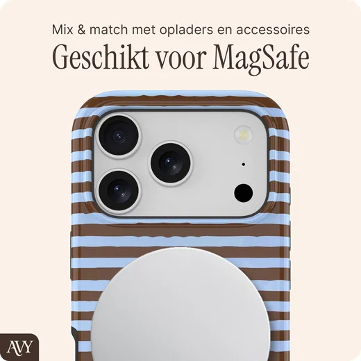 AVY Apple iPhone 17 Pro Max Hoesje MagSafe Back Cover Ocean Latte afbeelding 6