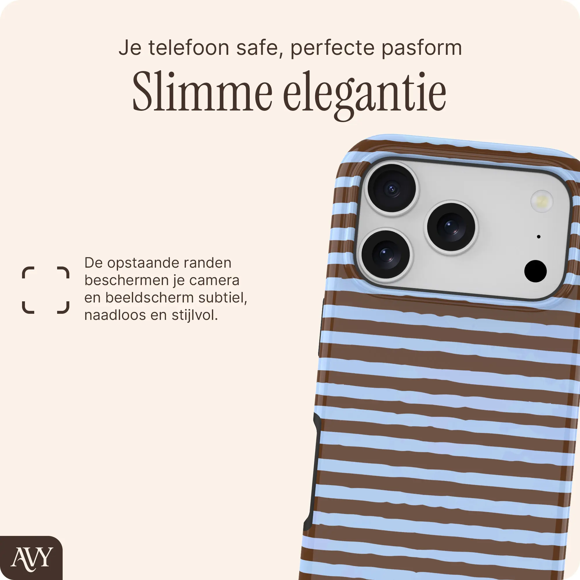 AVY Apple iPhone 17 Pro Max Hoesje MagSafe Back Cover Ocean Latte afbeelding 7