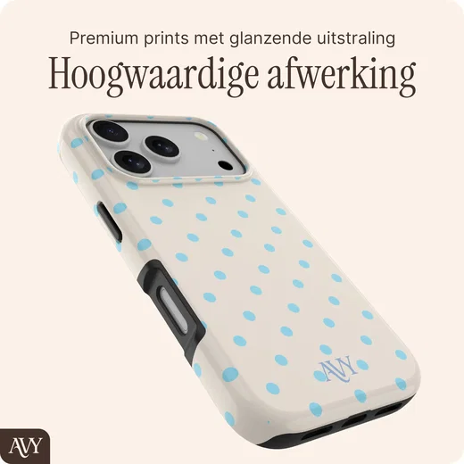 AVY Apple iPhone 17 Pro Max Hoesje MagSafe Back Cover Riviera Dots afbeelding 10