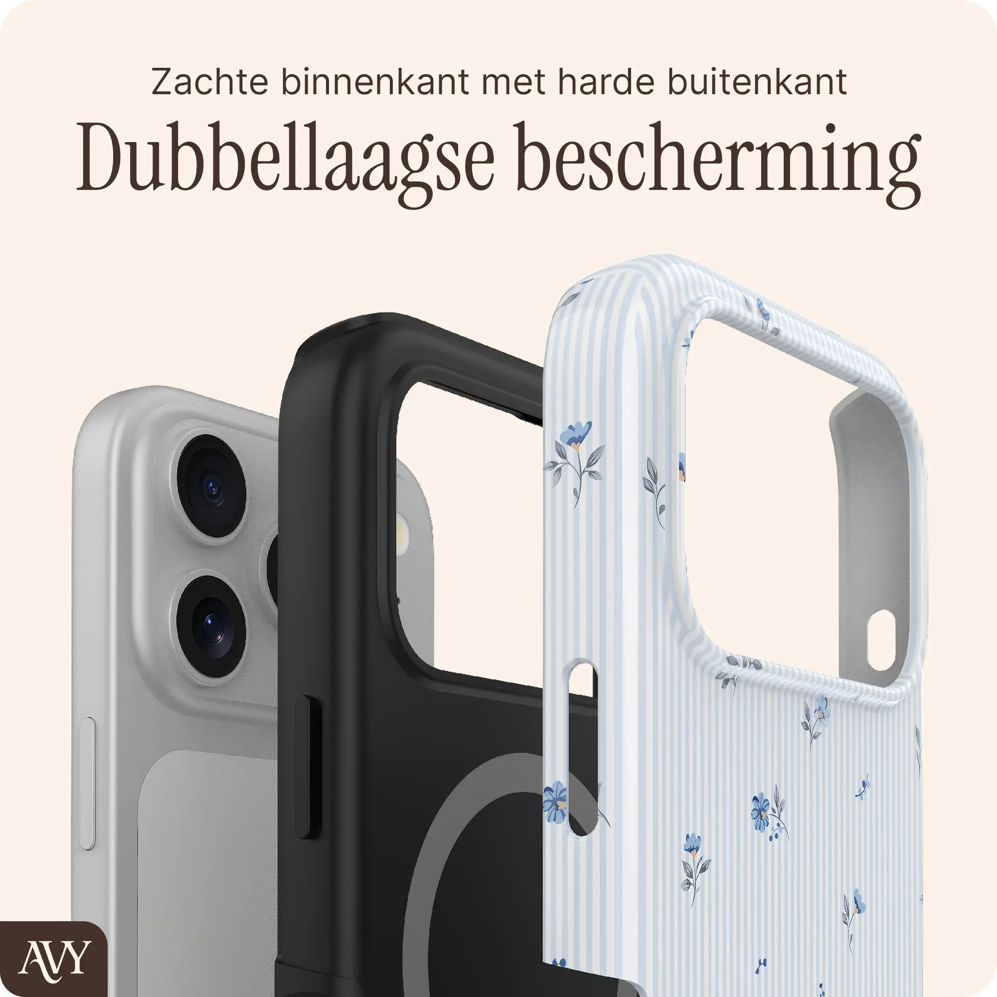 AVY Apple iPhone 17 Pro Max Hoesje MagSafe Back Cover Sky Blossom afbeelding 6