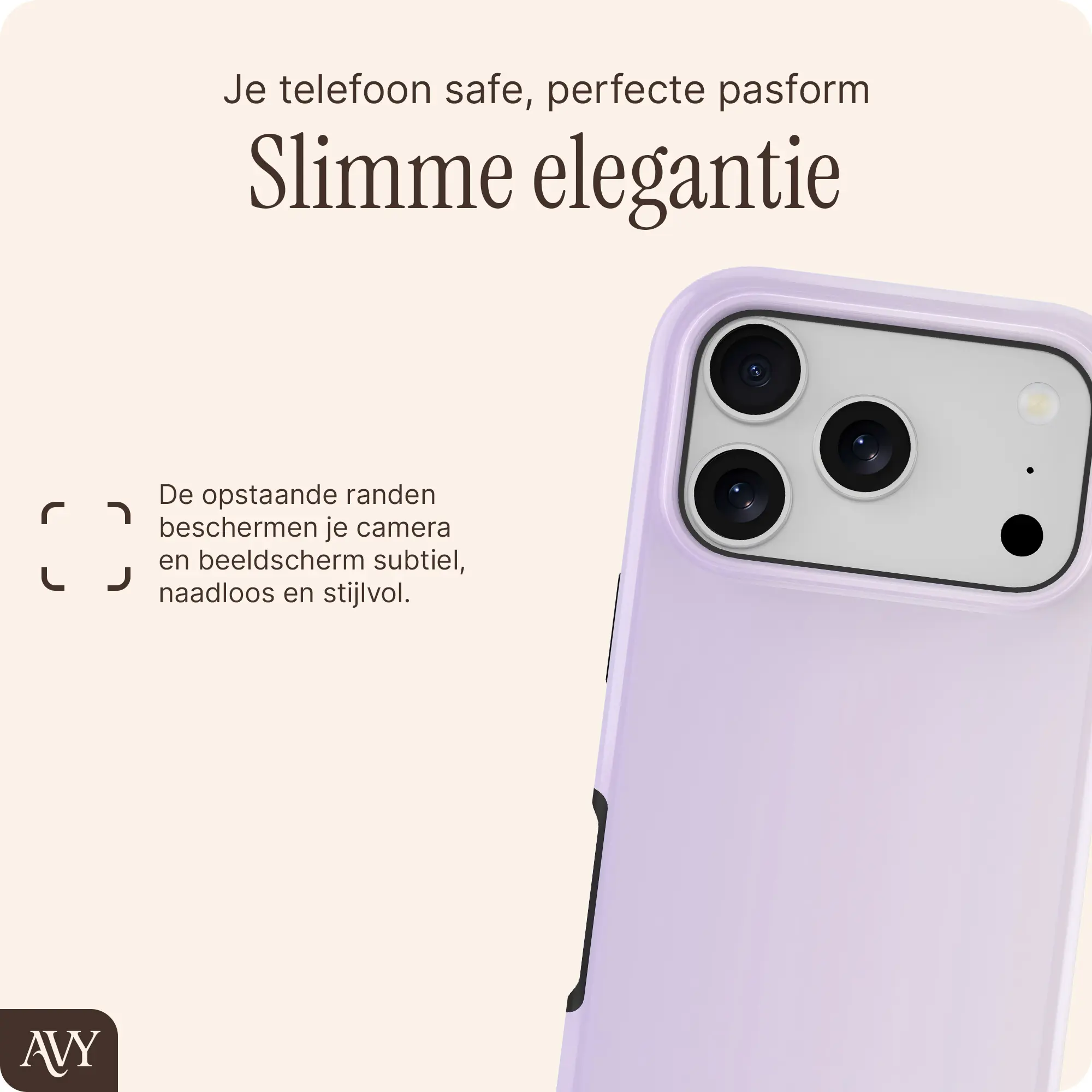 AVY Apple iPhone 17 Pro Max Hoesje MagSafe Back Cover Lavender Glow afbeelding 9