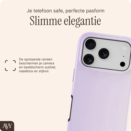 AVY Apple iPhone 17 Pro Max Hoesje MagSafe Back Cover Lavender Glow afbeelding 9
