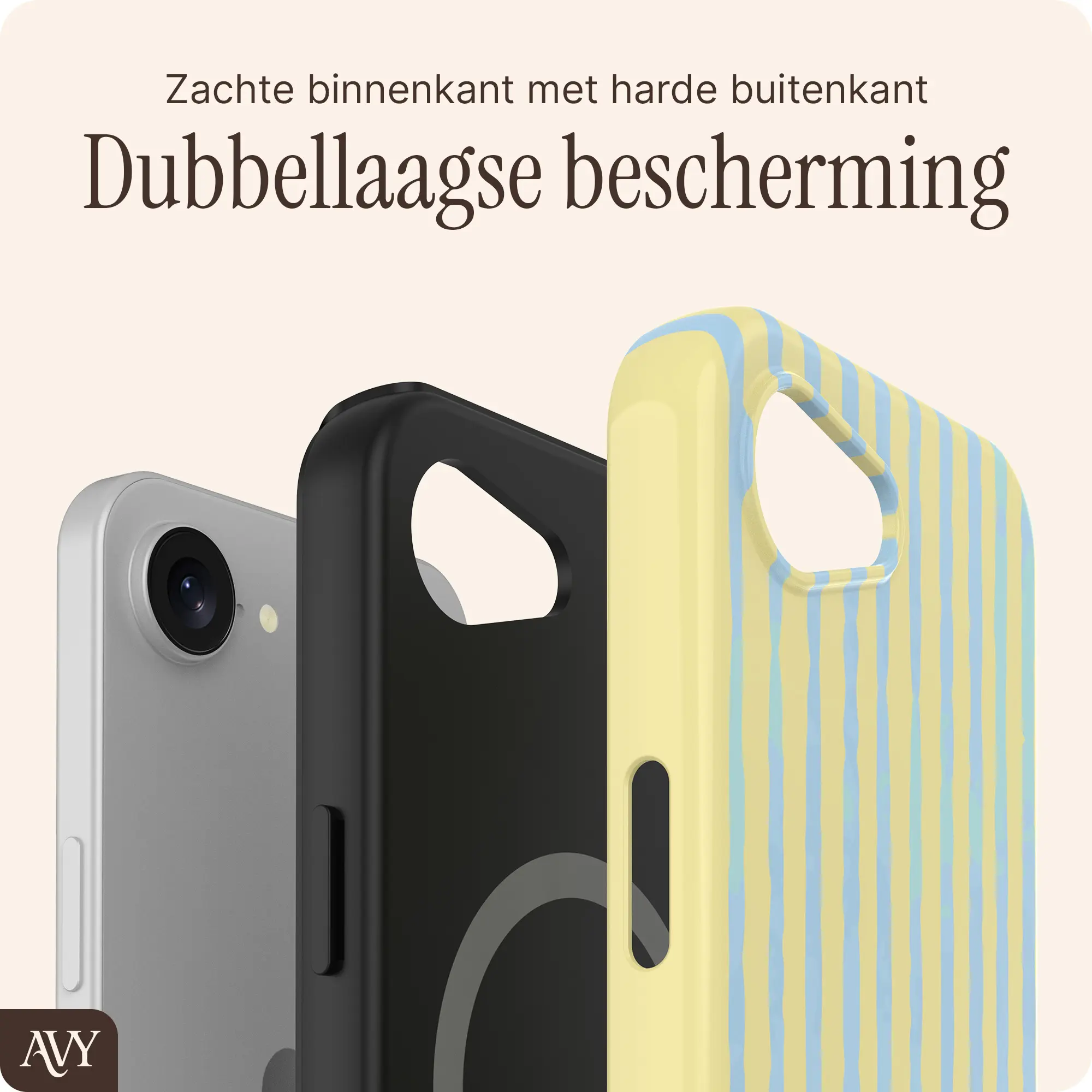 AVY Apple iPhone 17e / 16e Hoesje MagSafe Back Cover Lemon Sky afbeelding 6