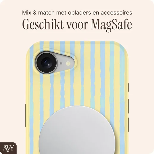 AVY Apple iPhone 17e / 16e Hoesje MagSafe Back Cover Lemon Sky afbeelding 8