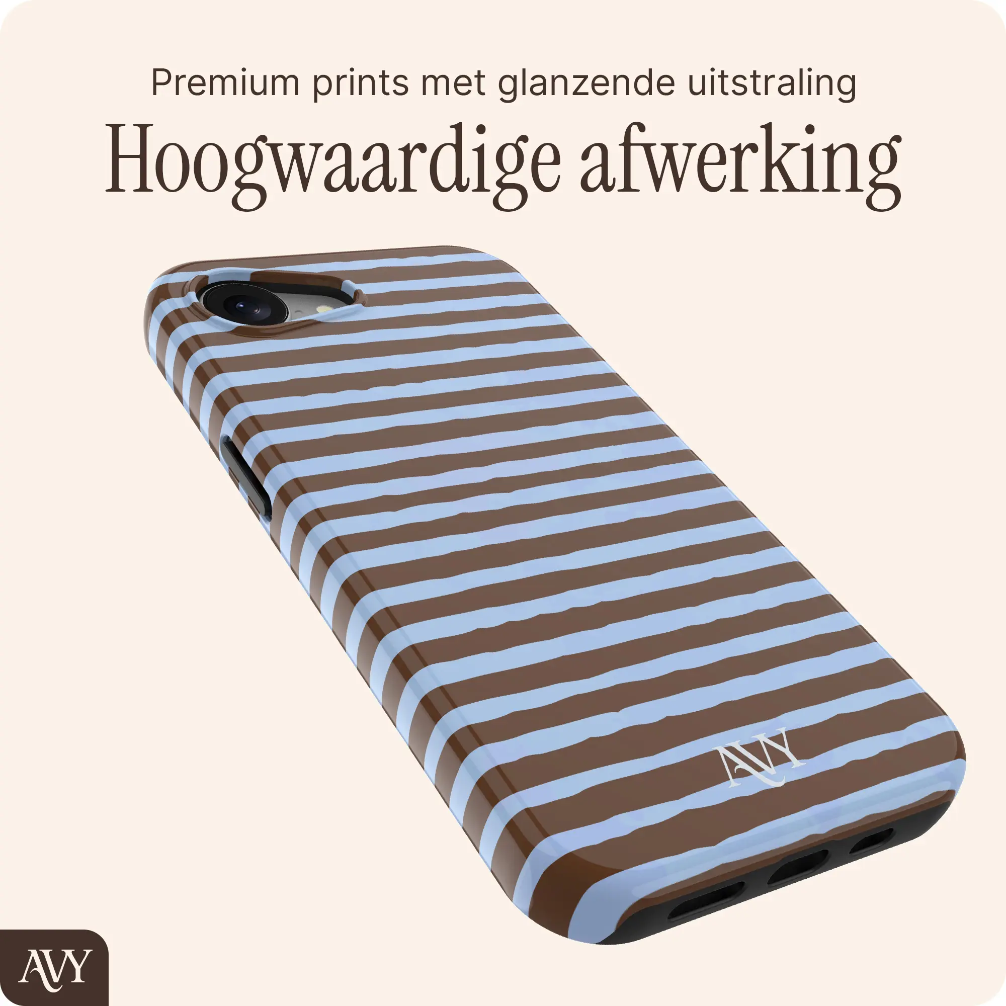 AVY Apple iPhone 17e / 16e Hoesje MagSafe Back Cover Ocean Latte afbeelding 10
