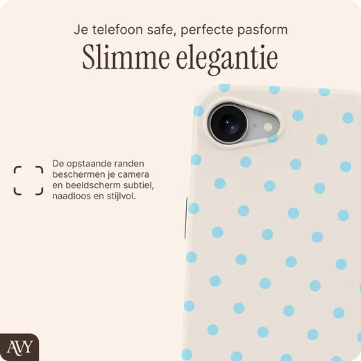 AVY Apple iPhone 17e / 16e Hoesje MagSafe Back Cover Riviera Dots afbeelding 9