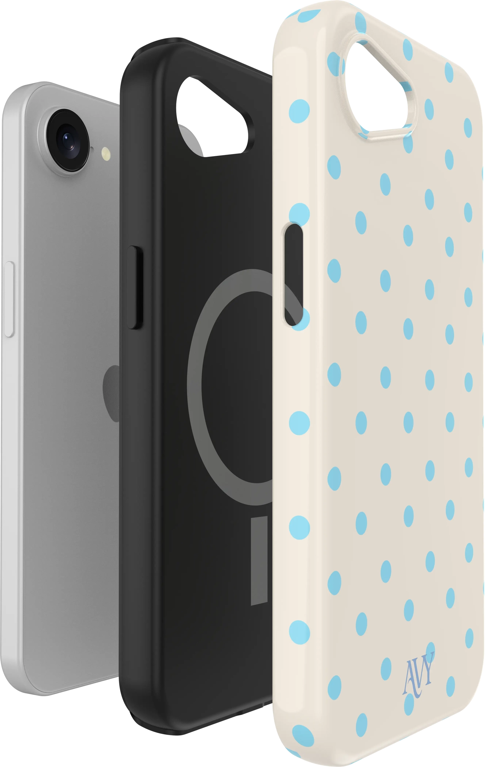 AVY Apple iPhone 17e / 16e Hoesje MagSafe Back Cover Riviera Dots afbeelding 14
