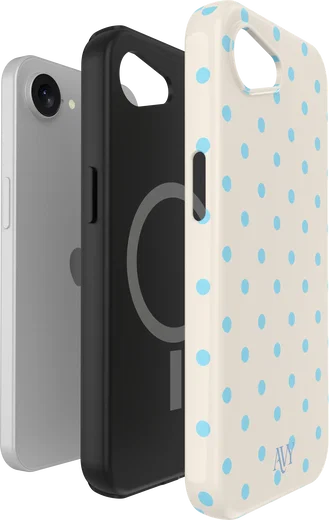 AVY Apple iPhone 17e / 16e Hoesje MagSafe Back Cover Riviera Dots afbeelding 14
