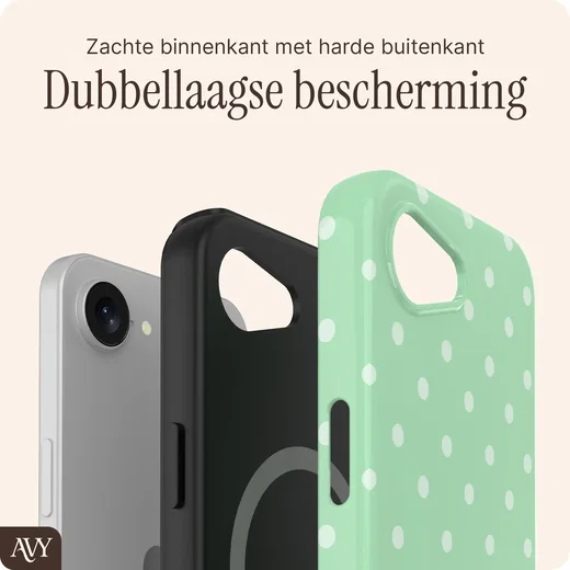 AVY Apple iPhone 17e / 16e Hoesje MagSafe Back Cover Mint Breeze afbeelding 6
