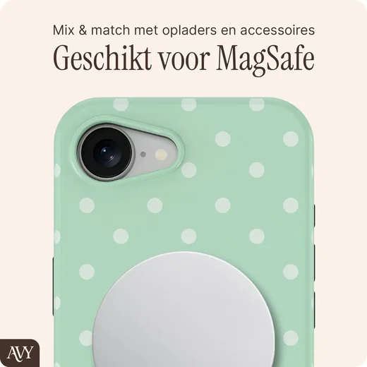AVY Apple iPhone 17e / 16e Hoesje MagSafe Back Cover Mint Breeze afbeelding 7