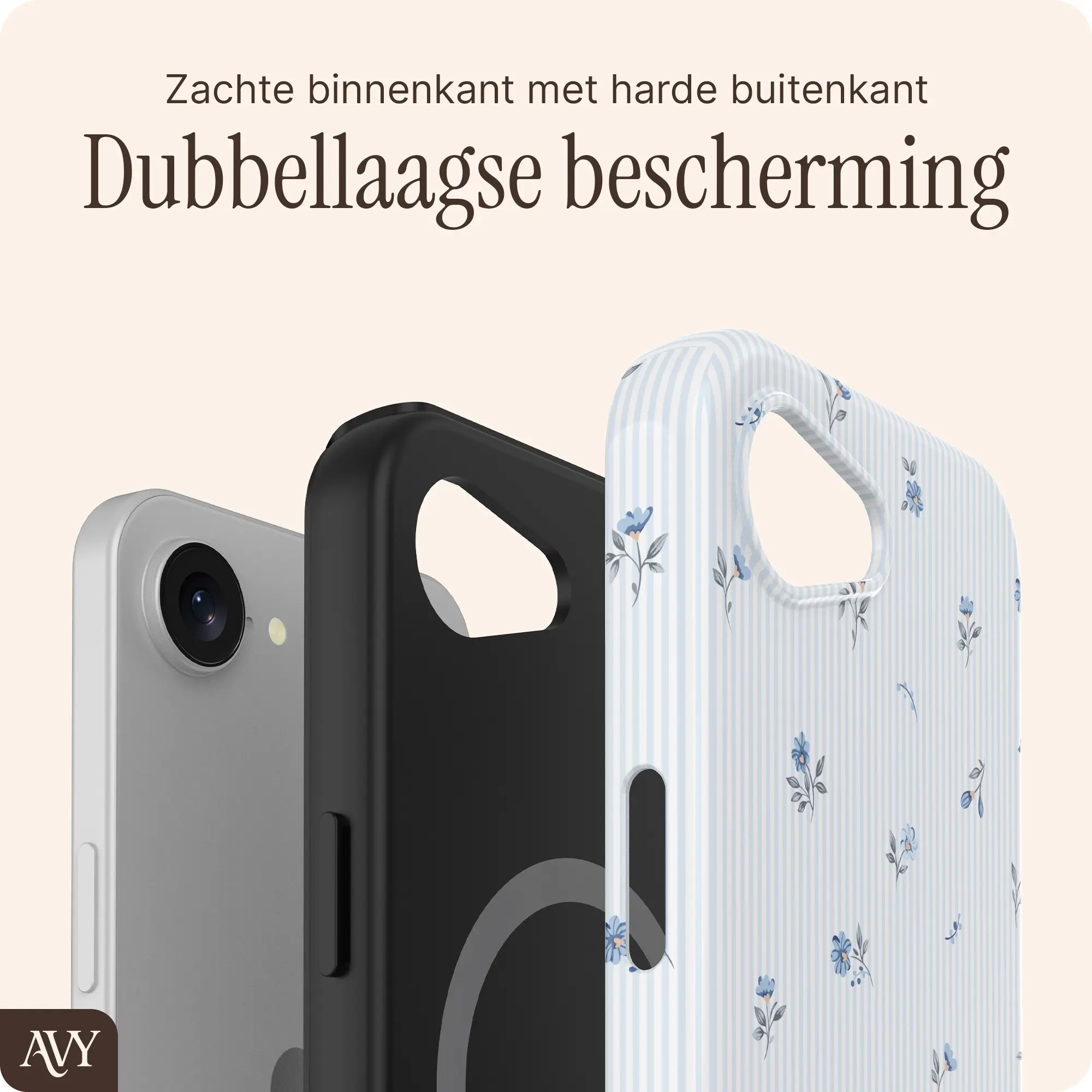 AVY Apple iPhone 17e / 16e Hoesje MagSafe Back Cover Lila Dream afbeelding 6