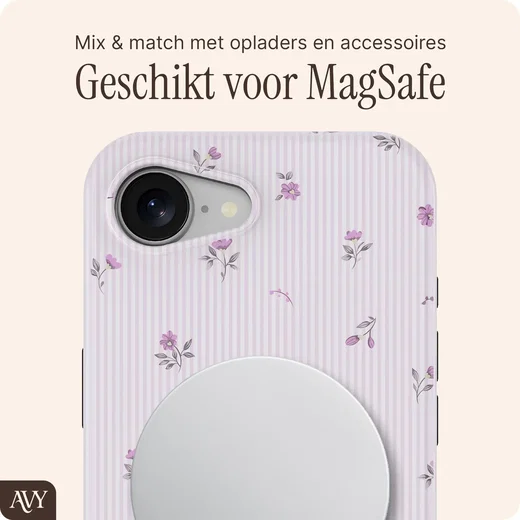 AVY Apple iPhone 17e / 16e Hoesje MagSafe Back Cover Lila Dream afbeelding 8