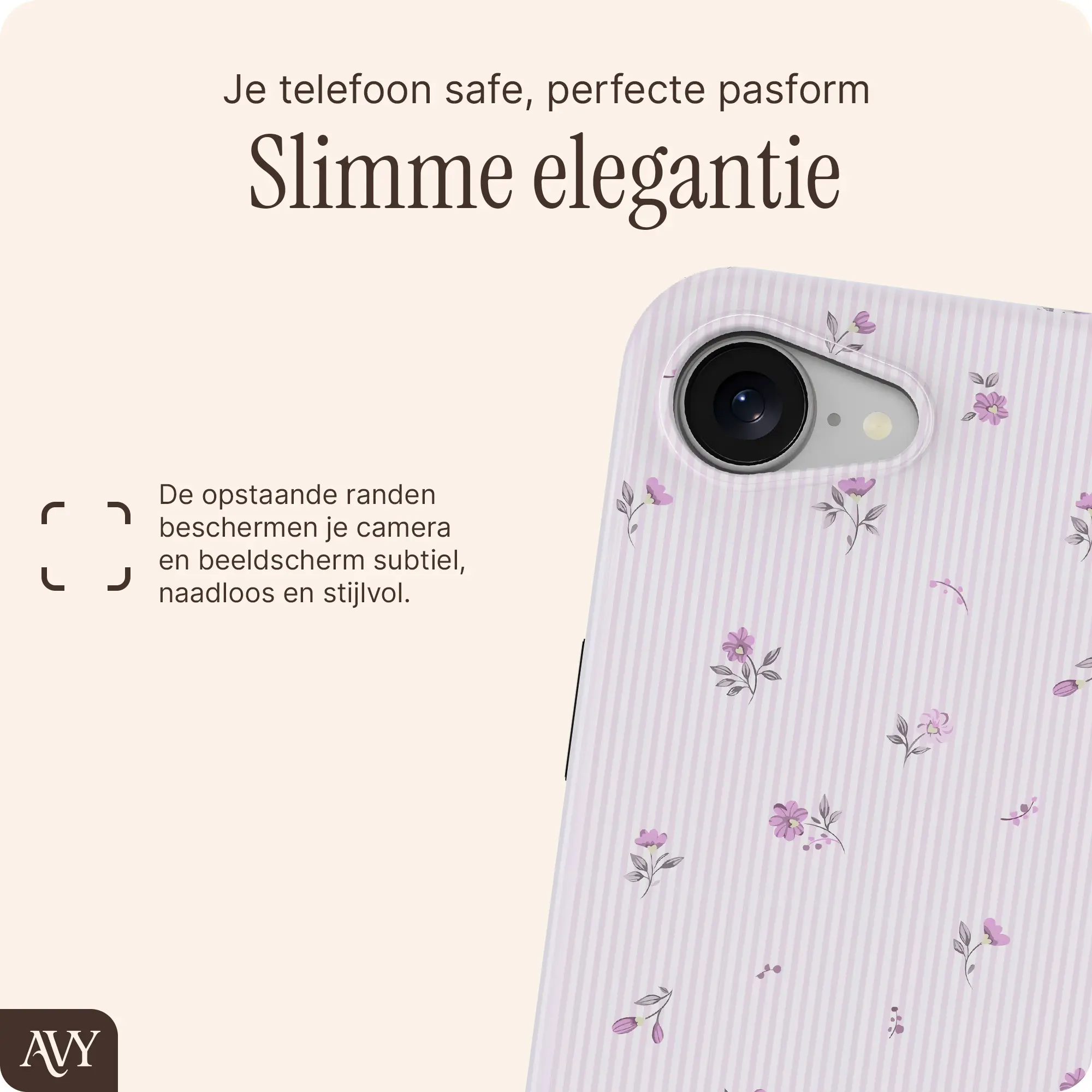 AVY Apple iPhone 17e / 16e Hoesje MagSafe Back Cover Lila Dream afbeelding 9