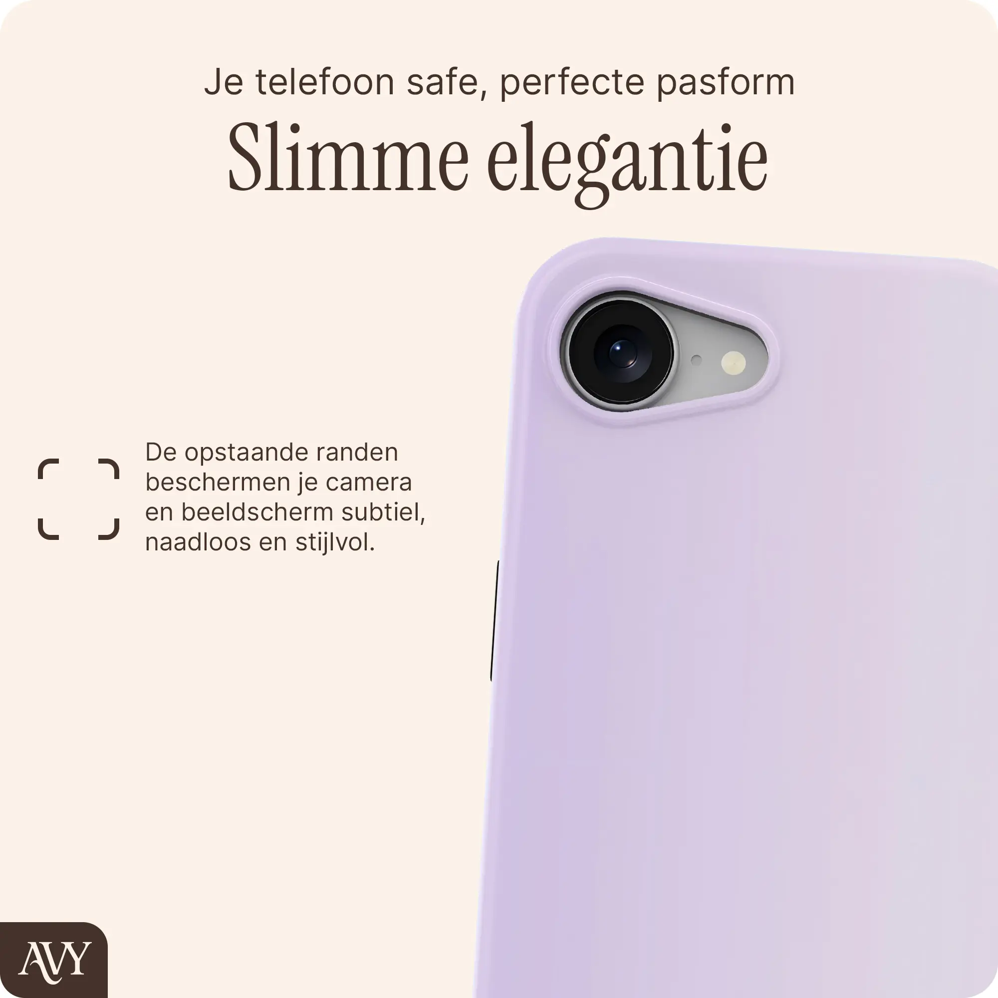 AVY Apple iPhone 17e / 16e Hoesje MagSafe Back Cover Lavender Glow afbeelding 9