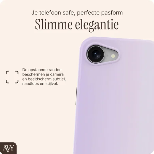 AVY Apple iPhone 17e / 16e Hoesje MagSafe Back Cover Lavender Glow afbeelding 9