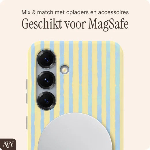 AVY Samsung Galaxy S25 Hoesje MagSafe Back Cover Lemon Sky afbeelding 6