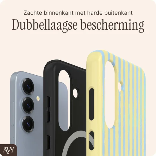 AVY Samsung Galaxy S25 Hoesje MagSafe Back Cover Lemon Sky afbeelding 5