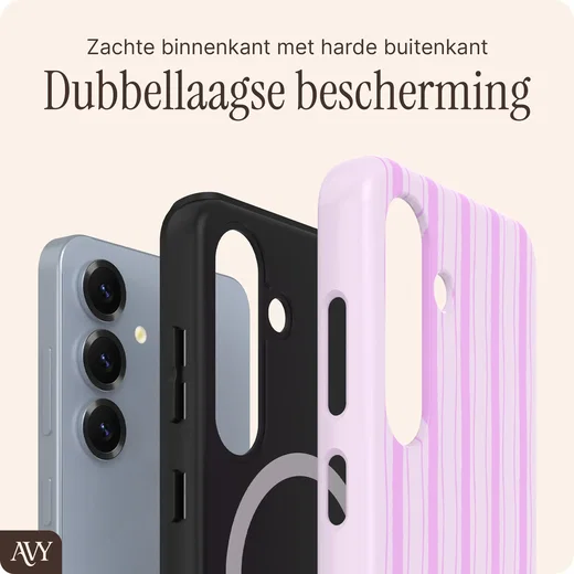 AVY Samsung Galaxy S25 Hoesje MagSafe Back Cover Pink Horizon afbeelding 5