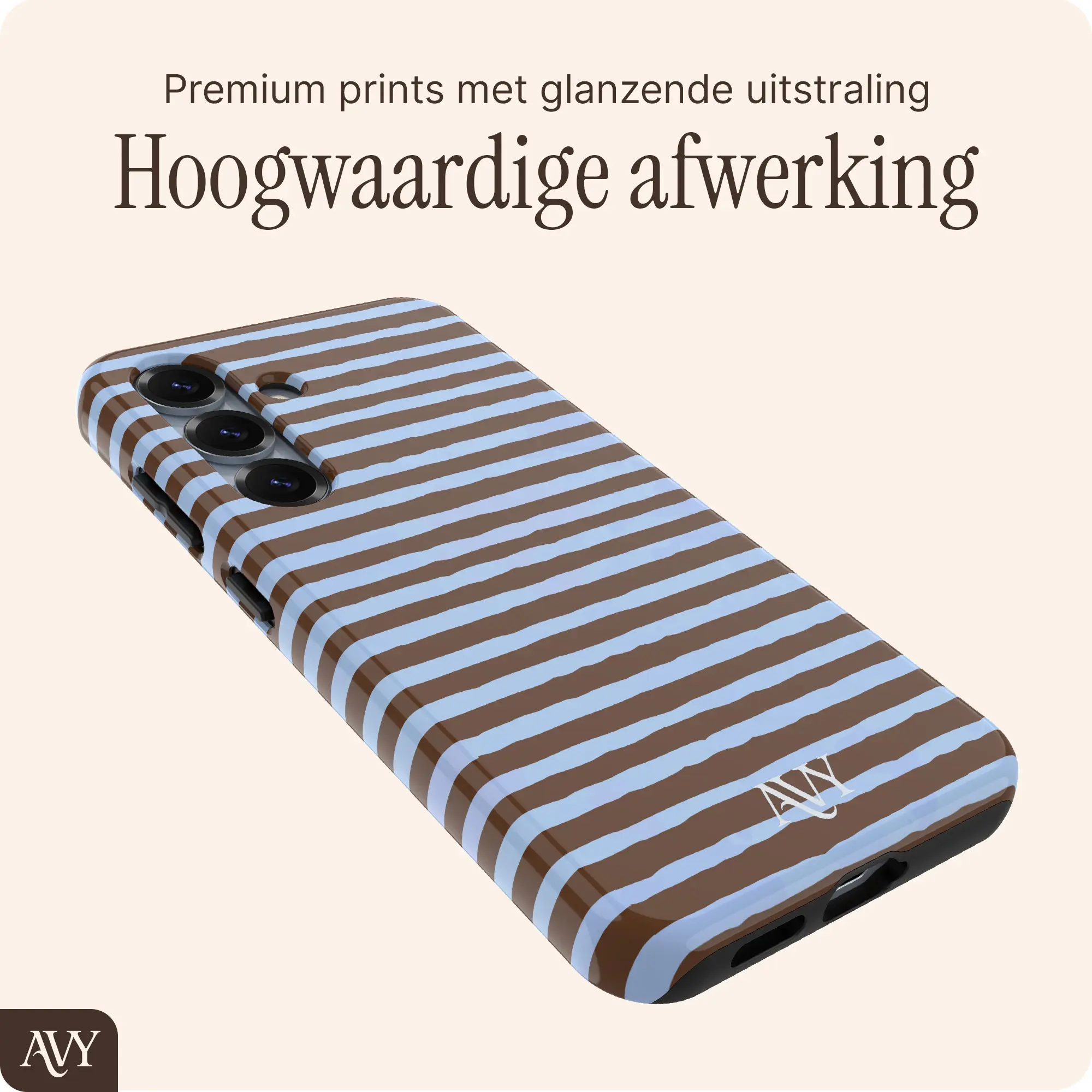 AVY Samsung Galaxy S25 Hoesje MagSafe Back Cover Ocean Latte afbeelding 9