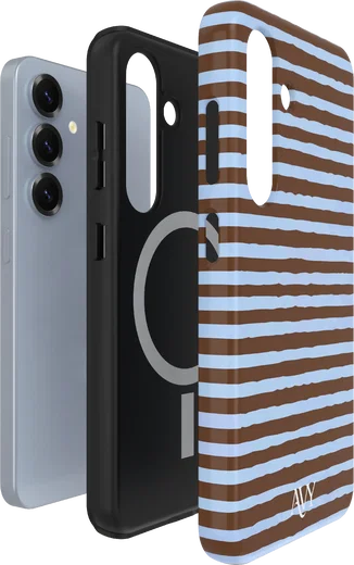 AVY Samsung Galaxy S25 Hoesje MagSafe Back Cover Ocean Latte afbeelding 12