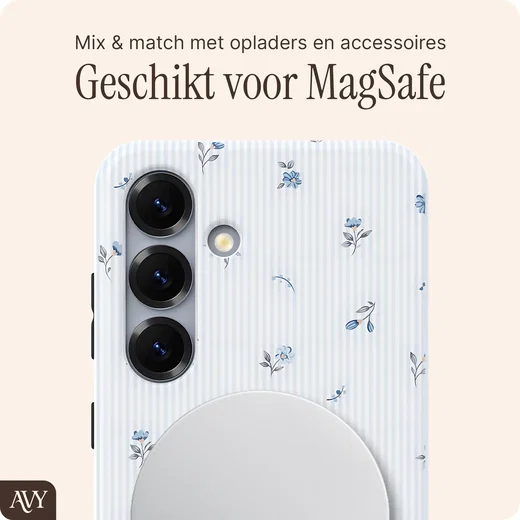 AVY Samsung Galaxy S25 Hoesje MagSafe Back Cover Sky Blossom afbeelding 6