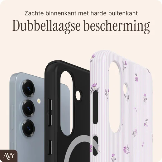AVY Samsung Galaxy S25 Hoesje MagSafe Back Cover Lila Dream afbeelding 5