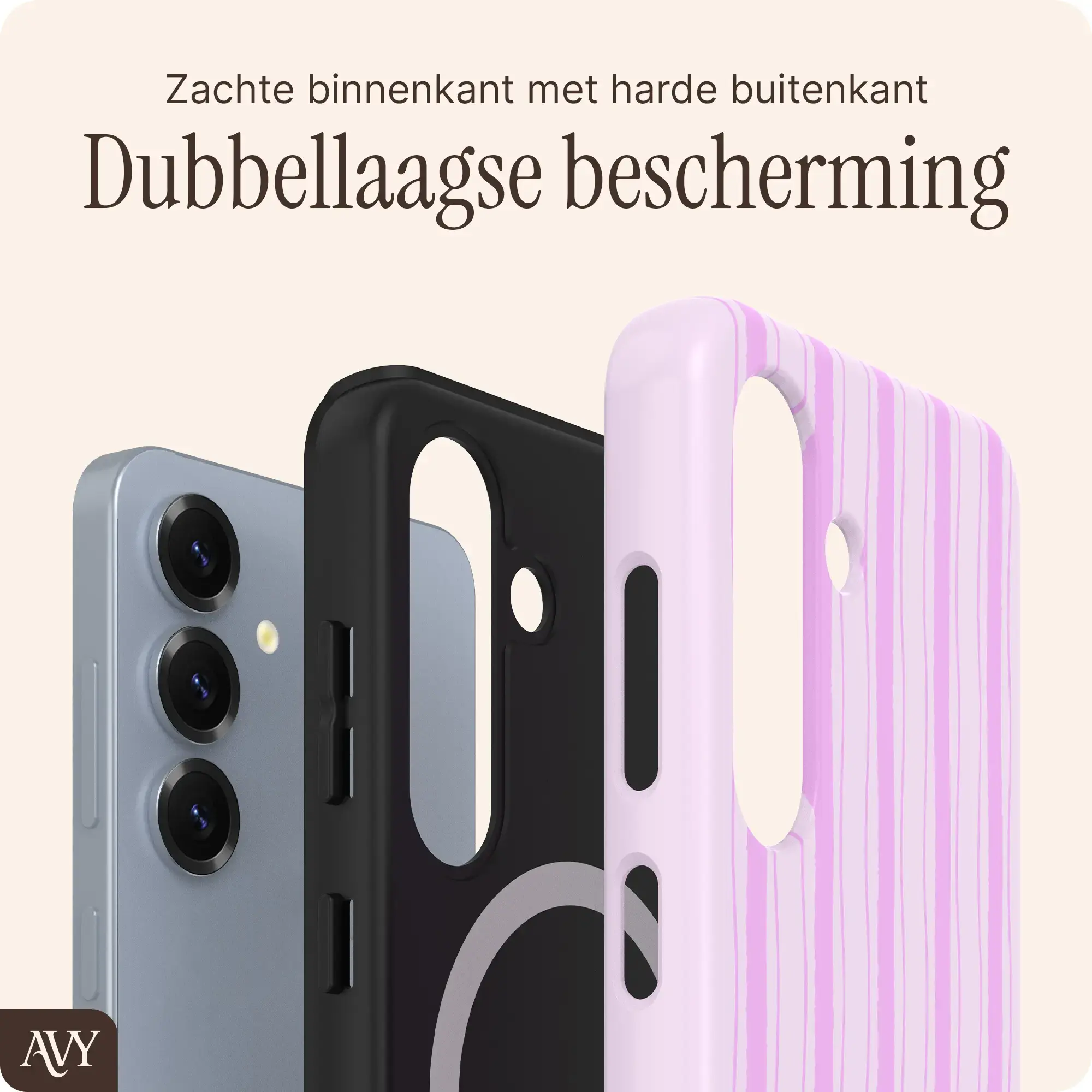 AVY Samsung Galaxy S25 Plus Hoesje MagSafe Back Cover Pink Horizon afbeelding 5