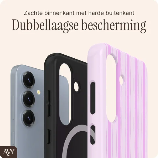 AVY Samsung Galaxy S25 Plus Hoesje MagSafe Back Cover Pink Horizon afbeelding 5