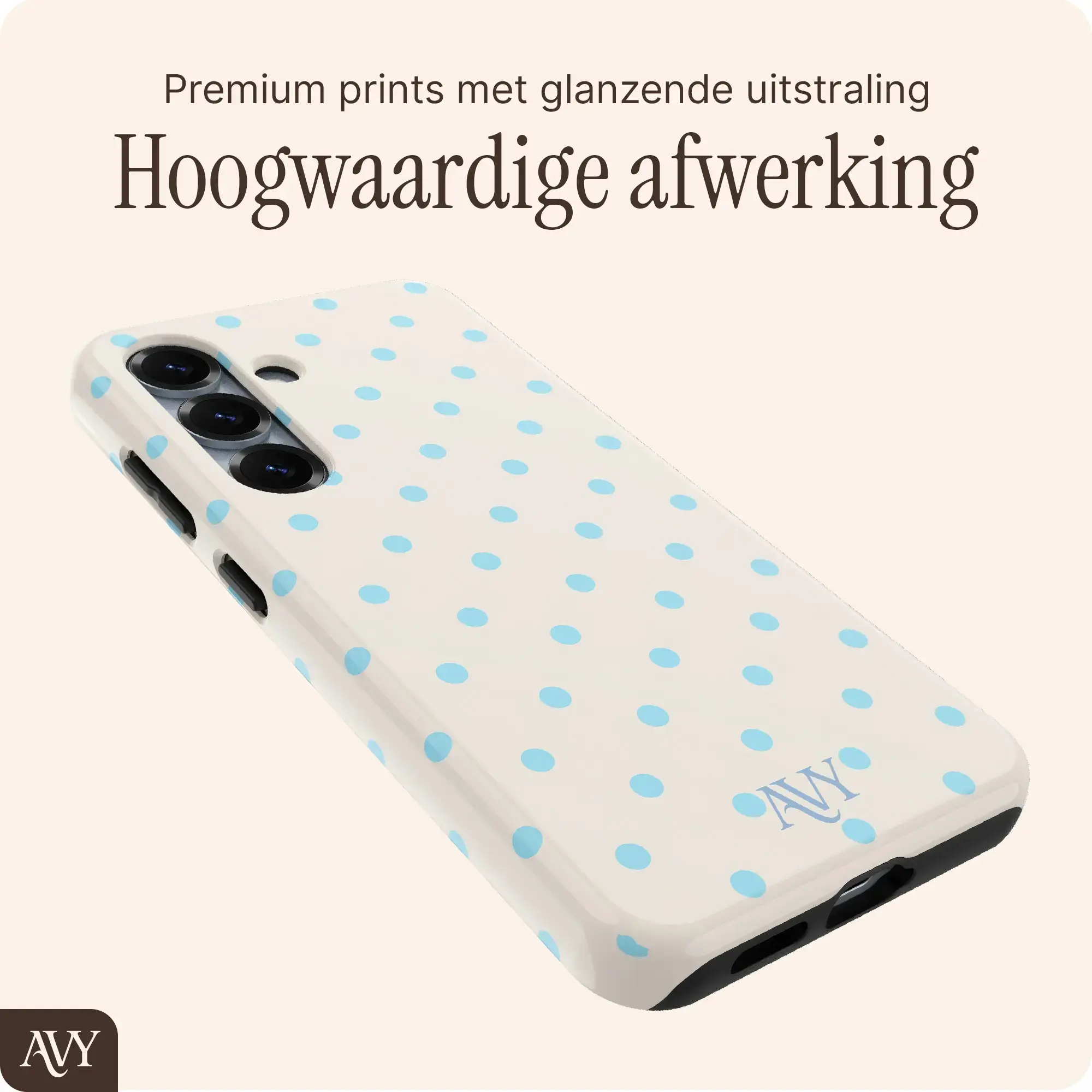 AVY Samsung Galaxy S25 Plus Hoesje MagSafe Back Cover Riviera Dots afbeelding 9