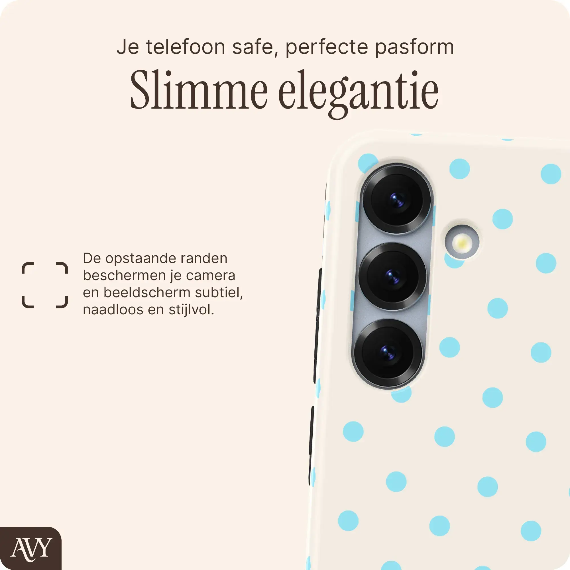 AVY Samsung Galaxy S25 Plus Hoesje MagSafe Back Cover Riviera Dots afbeelding 7