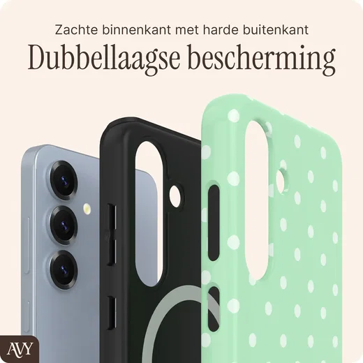 AVY Samsung Galaxy S25 Plus Hoesje MagSafe Back Cover Mint Breeze afbeelding 5
