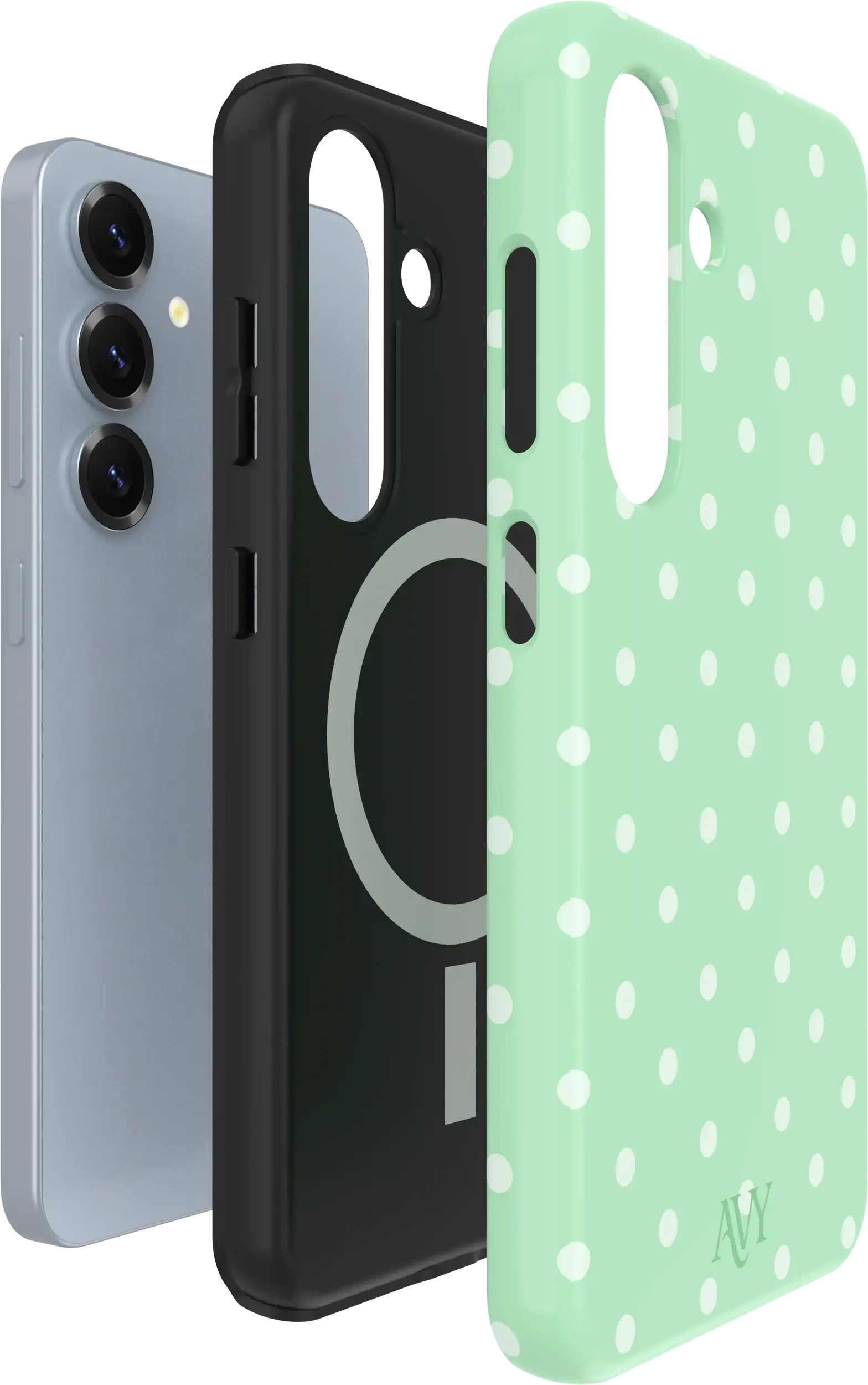 AVY Samsung Galaxy S25 Plus Hoesje MagSafe Back Cover Mint Breeze afbeelding 13