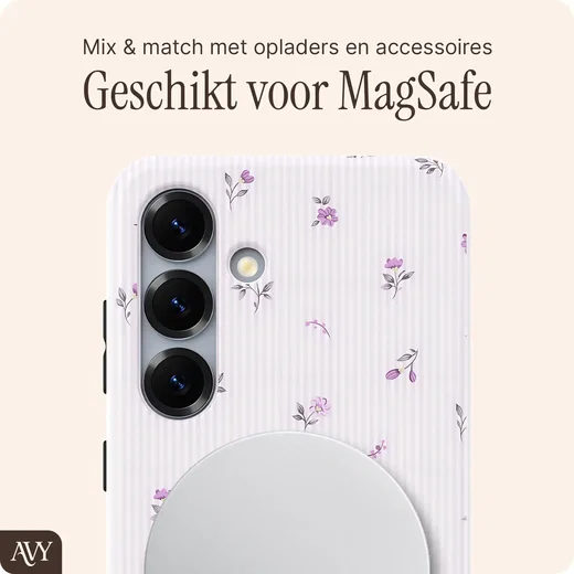 AVY Samsung Galaxy S25 Plus Hoesje MagSafe Back Cover Lila Dream afbeelding 6