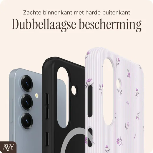AVY Samsung Galaxy S25 Plus Hoesje MagSafe Back Cover Lila Dream afbeelding 5
