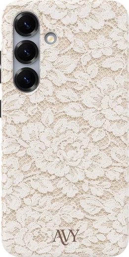 AVY Samsung Galaxy S25 Plus Hoesje MagSafe Back Cover Vintage Lace afbeelding 1