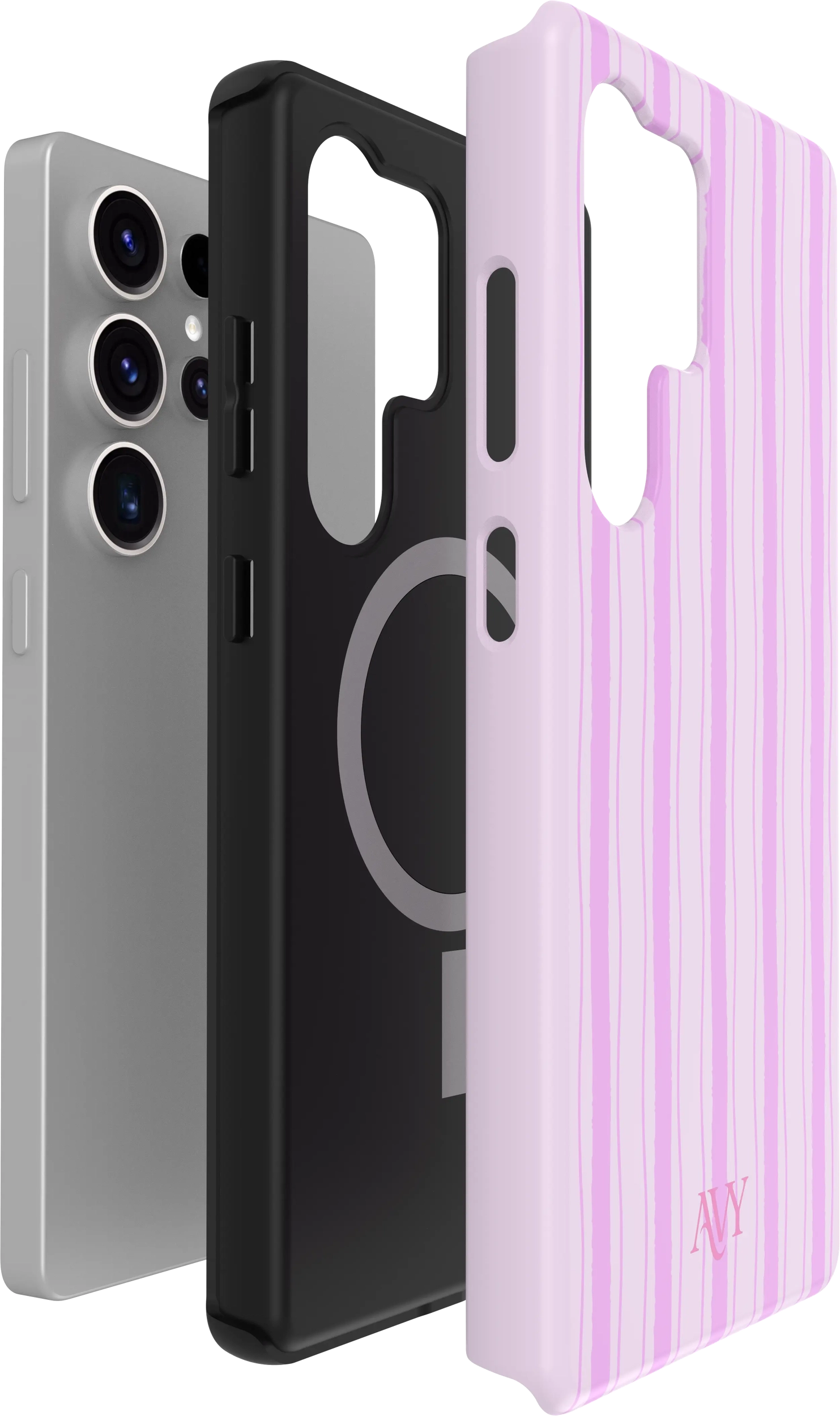 AVY Samsung Galaxy S25 Ultra Hoesje MagSafe Back Cover Pink Horizon afbeelding 13