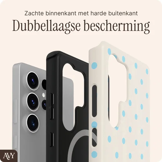 AVY Samsung Galaxy S25 Ultra Hoesje MagSafe Back Cover Riviera Dots afbeelding 5