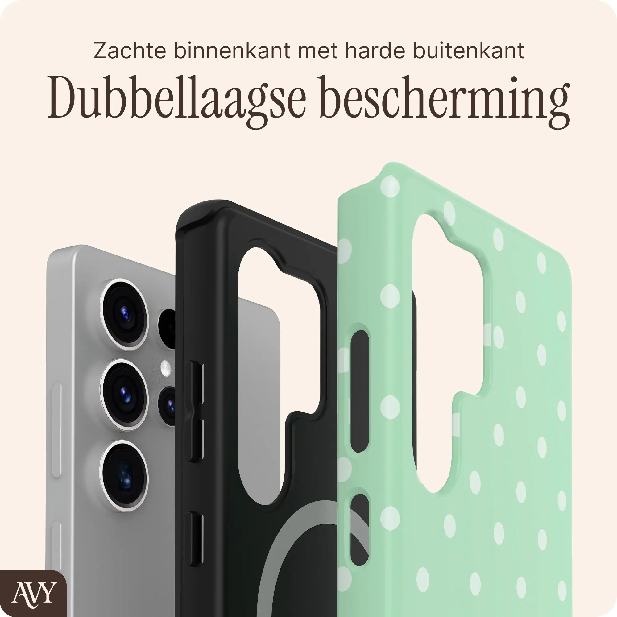 AVY Samsung Galaxy S25 Ultra Hoesje MagSafe Back Cover Mint Breeze afbeelding 5