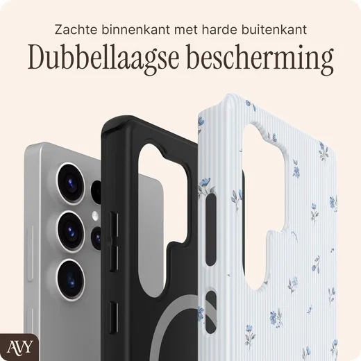 AVY Samsung Galaxy S25 Ultra Hoesje MagSafe Back Cover Sky Blossom afbeelding 5