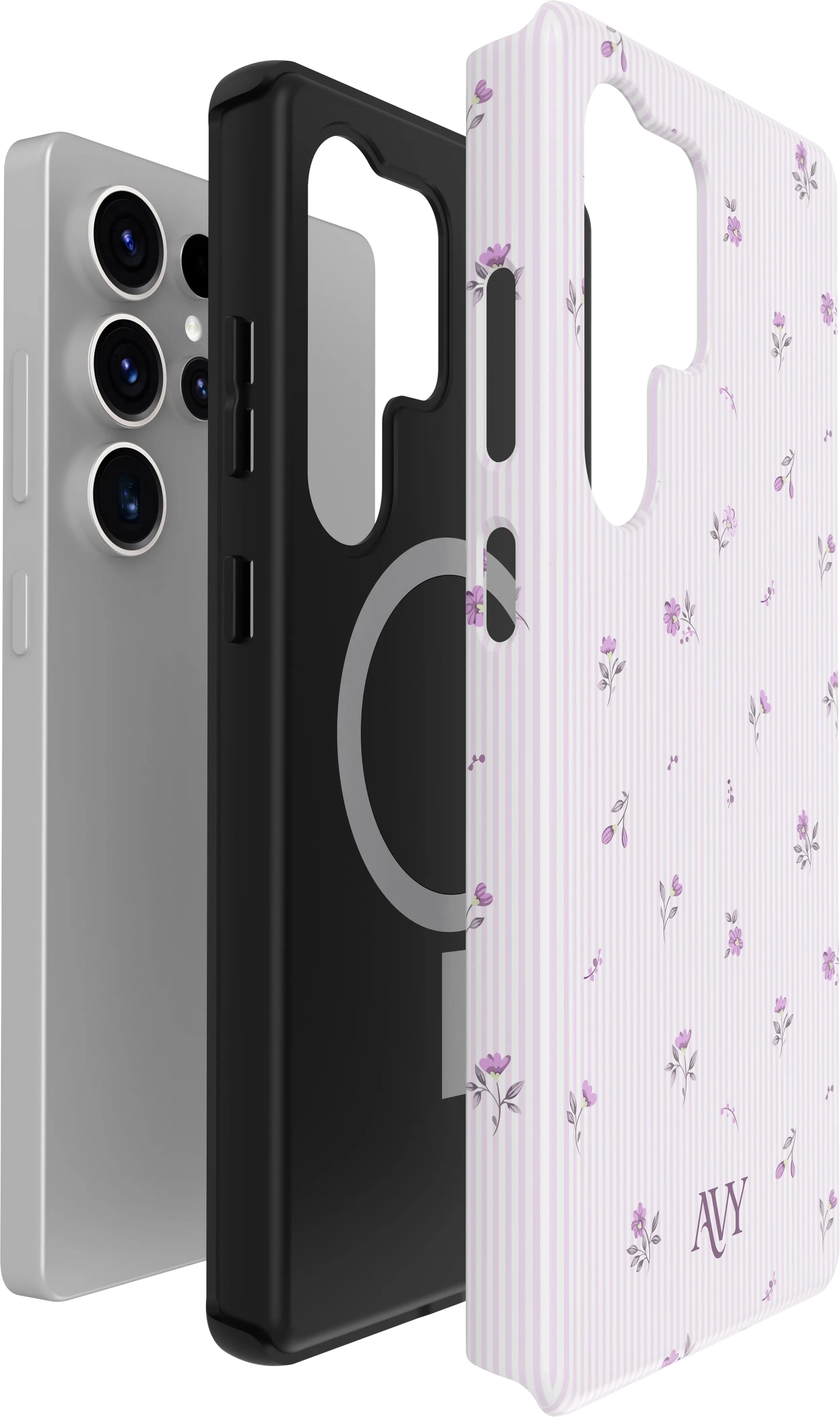 AVY Samsung Galaxy S25 Ultra Hoesje MagSafe Back Cover Lila Dream afbeelding 13