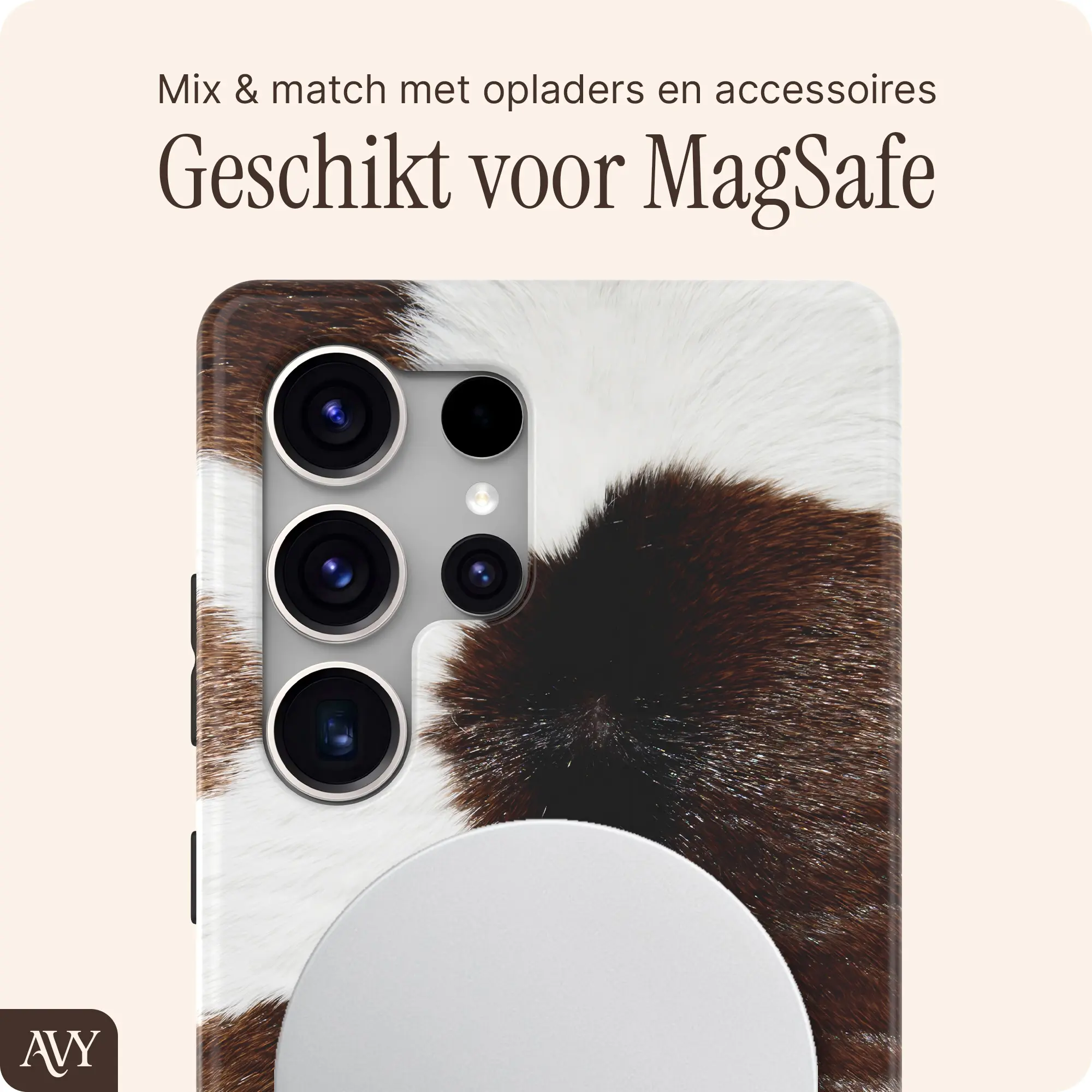 AVY Samsung Galaxy S25 Ultra Hoesje MagSafe Back Cover Rodeo Muse afbeelding 6