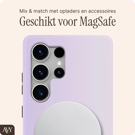 AVY Samsung Galaxy S25 Ultra Hoesje MagSafe Back Cover Lavender Glow afbeelding 6
