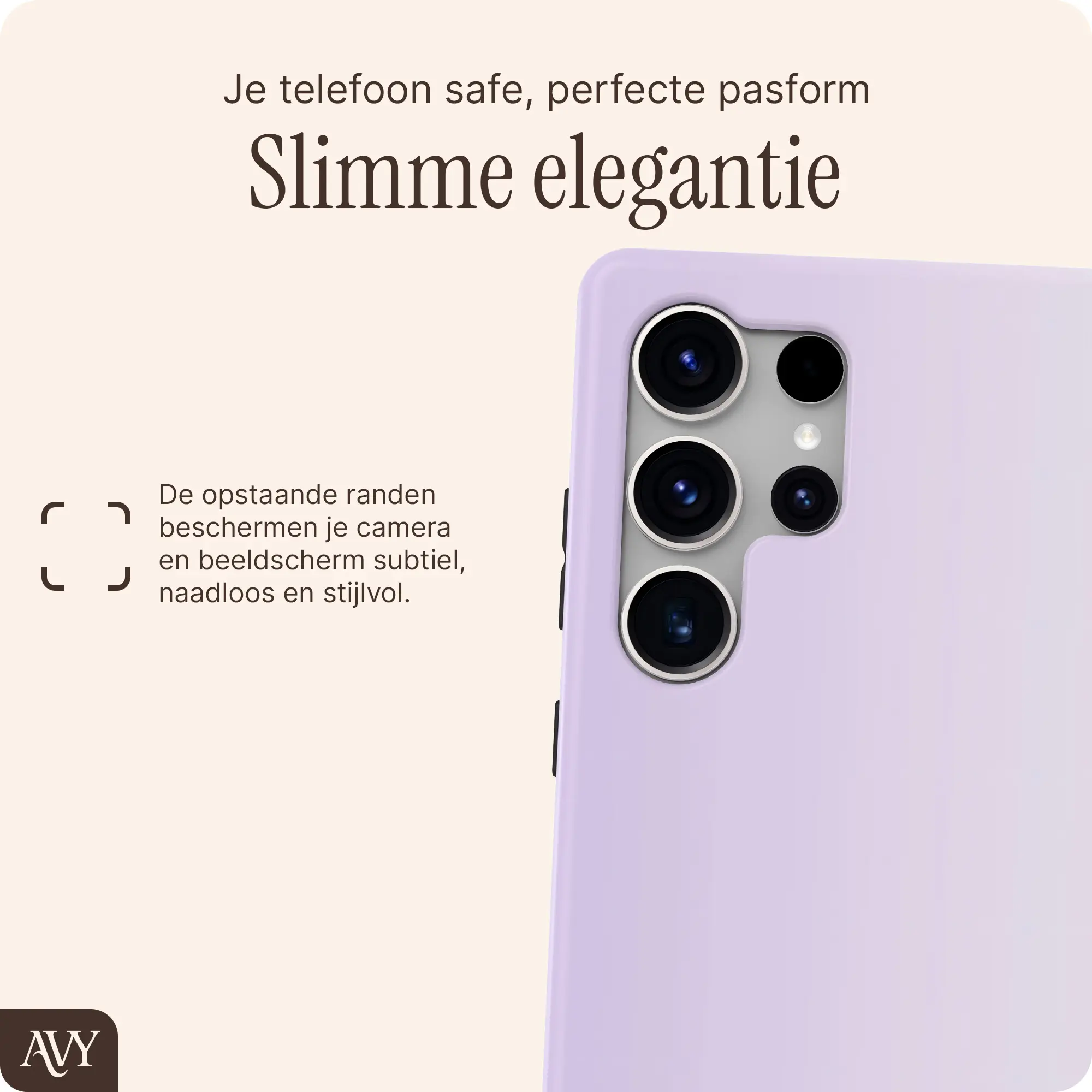AVY Samsung Galaxy S25 Ultra Hoesje MagSafe Back Cover Lavender Glow afbeelding 8